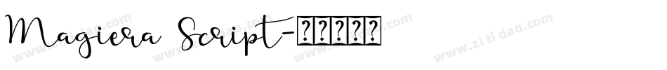 Magiera Script字体转换